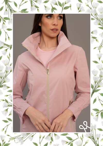 Rózsaszín susi kabát kapucnival női - Magenta Árkád