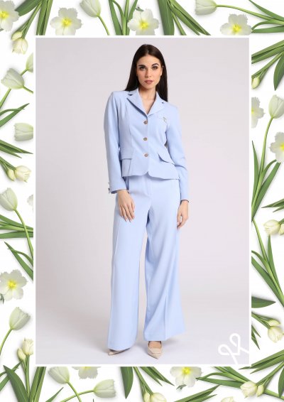 Kék karcsúsított női zakó – Magenta Árkád