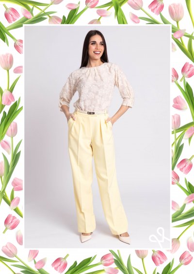 Flitteres női felső 3/4 ujjal – Magenta Árkád