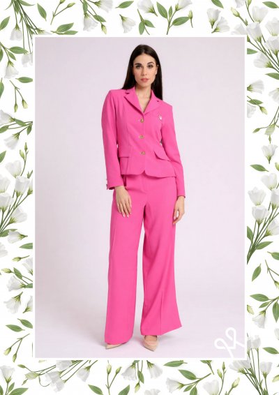 Rózsaszín egyenes szárú női nadrág – Magenta Árkád