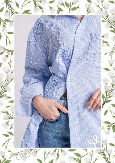 Magenta Árkád nyári ing – oversize, hosszabb fazon, stílusos dizájn