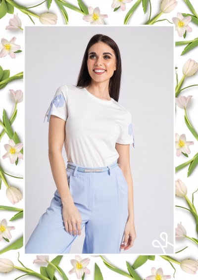 Magenta Árkád nyári felső – szűk, masnis, elasztikus fazon