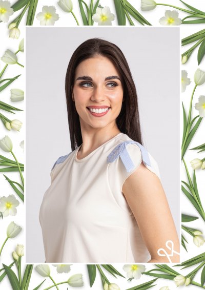 Magenta Árkád nyári ruha – puntó, masnis, nőies fazon