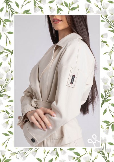 Magenta Árkád nyári ballon kabát – rövid, karcsúsított fazon