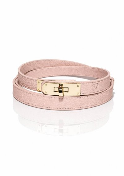 Magenta Árkád Fehér színű állítható öv arany csattal