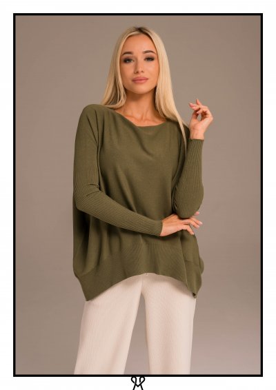 Magenta Árkád - Khaki kötött pulóver | Őszi kollekció
