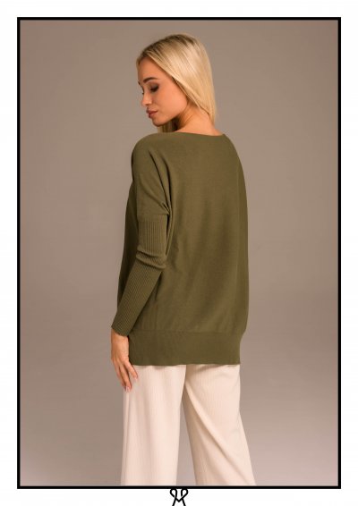 Magenta Árkád - Khaki kötött pulóver | Őszi kollekció