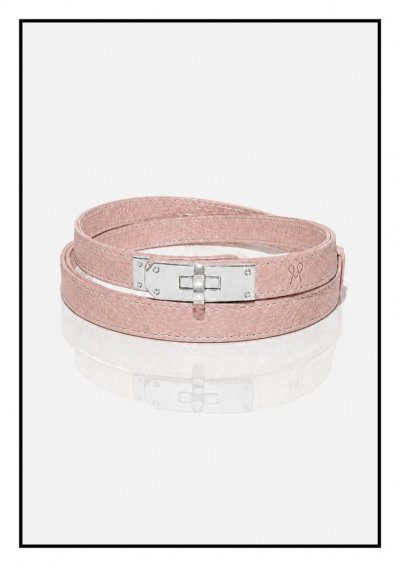 Magenta Árkád Fehér színű állítható öv arany csattal