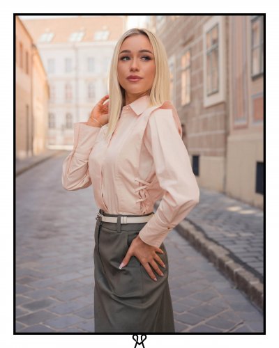 Magenta Árkád - Krémszínű karcsúsított vászoning | Őszi kollekció