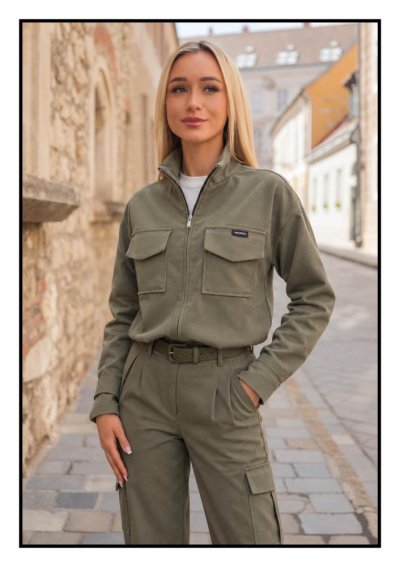 Magenta Árkád - Khaki vászon dzseki | Őszi kollekció