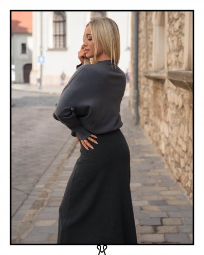Szürke kötött szoknya – Őszi kollekció | Magenta Árkád