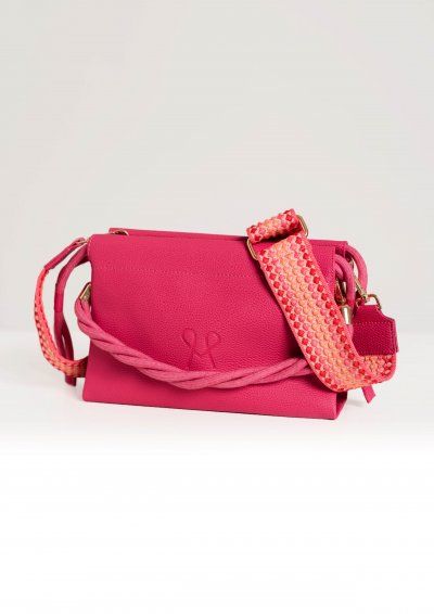 Magenta Árkád Pink színű műbőr táska