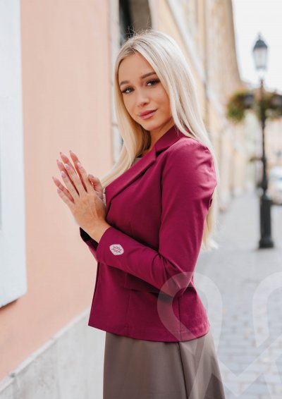 Magenta Árkád Bordó zakó