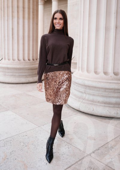 Magenta Árkád Flitteres szoknya