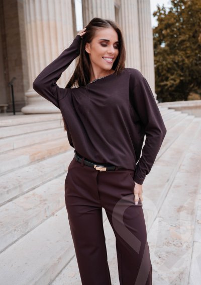 Magenta Árkád Mintás hátú bő felső