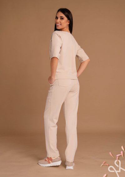 Világos bézs sportos női nadrág – Magenta Árkád