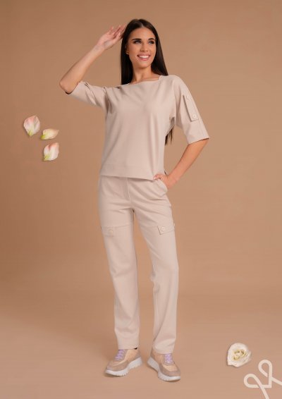 Világos bézs bő fazonú női felső – Magenta Árkád