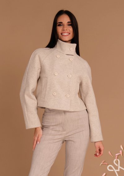 Világos bézs szövetkabát női átmeneti – Magenta Árkád