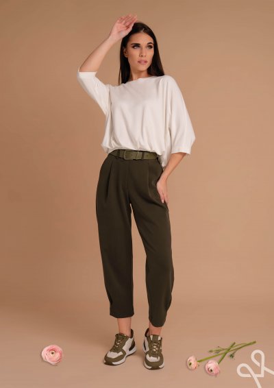 Fehér női bővebb viszkóz felső – Magenta Árkád