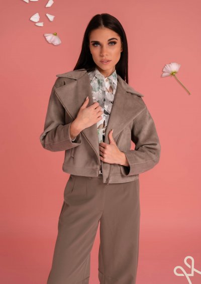 Fango női rövid velúr kiskabát – Magenta Árkád