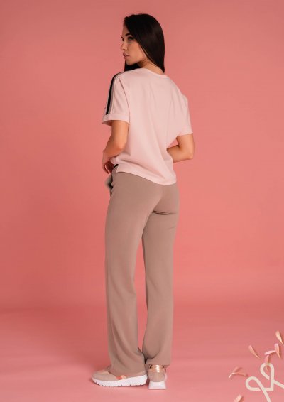 Bézs női sportos nadrág gumis derékkal – Magenta Árkád