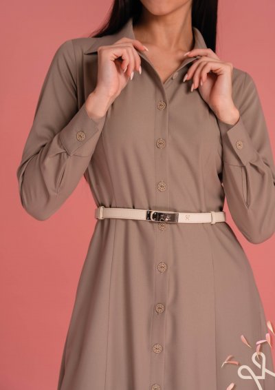 Fango női gombos ruha ing gallérral – Magenta Árkád