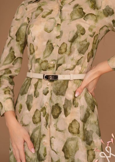 Mintás női hosszú ingruha – Magenta Árkád