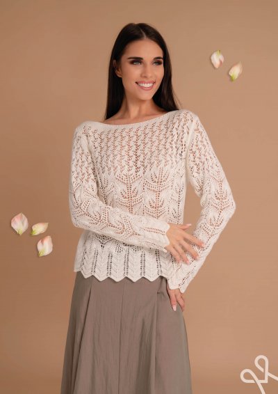 Vaj női szűk kötött pulóver csónak nyakkal – Magenta Árkád