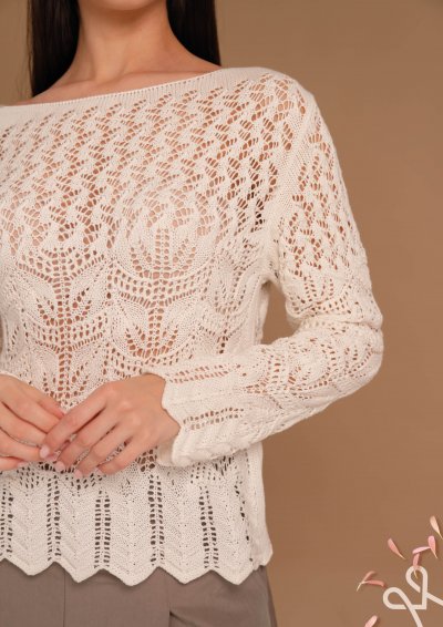 Vaj női szűk kötött pulóver csónak nyakkal – Magenta Árkád