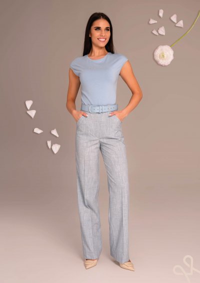 Kék ujjatlan női felső márkajelzéssel – Magenta Árkád