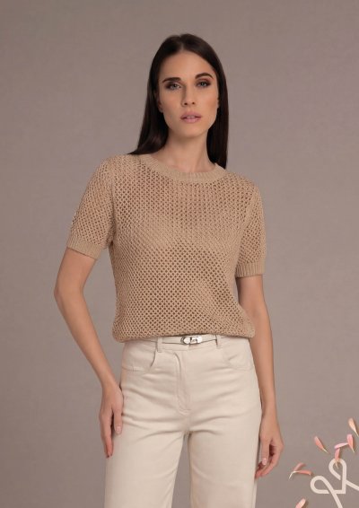 Bézs kötött felső - Magenta Árkád