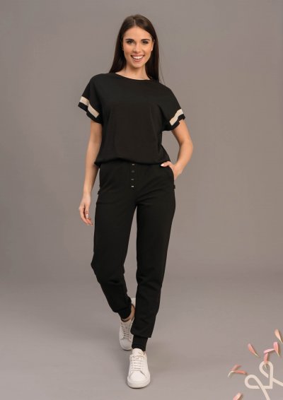 Lazább viszkóz felső rövid passzés ujjal – Magenta Árkád