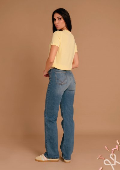 Sárga szűk kötött felső rövid ujjal – Magenta Árkád