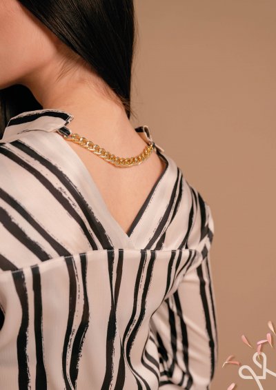 Csíkos elegáns női ing – Magenta Árkád