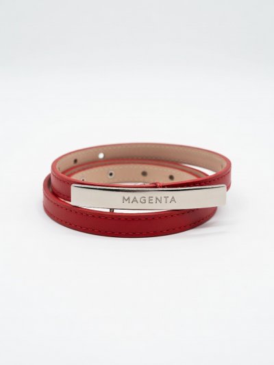 Magenta Árkád Piros vékony öv